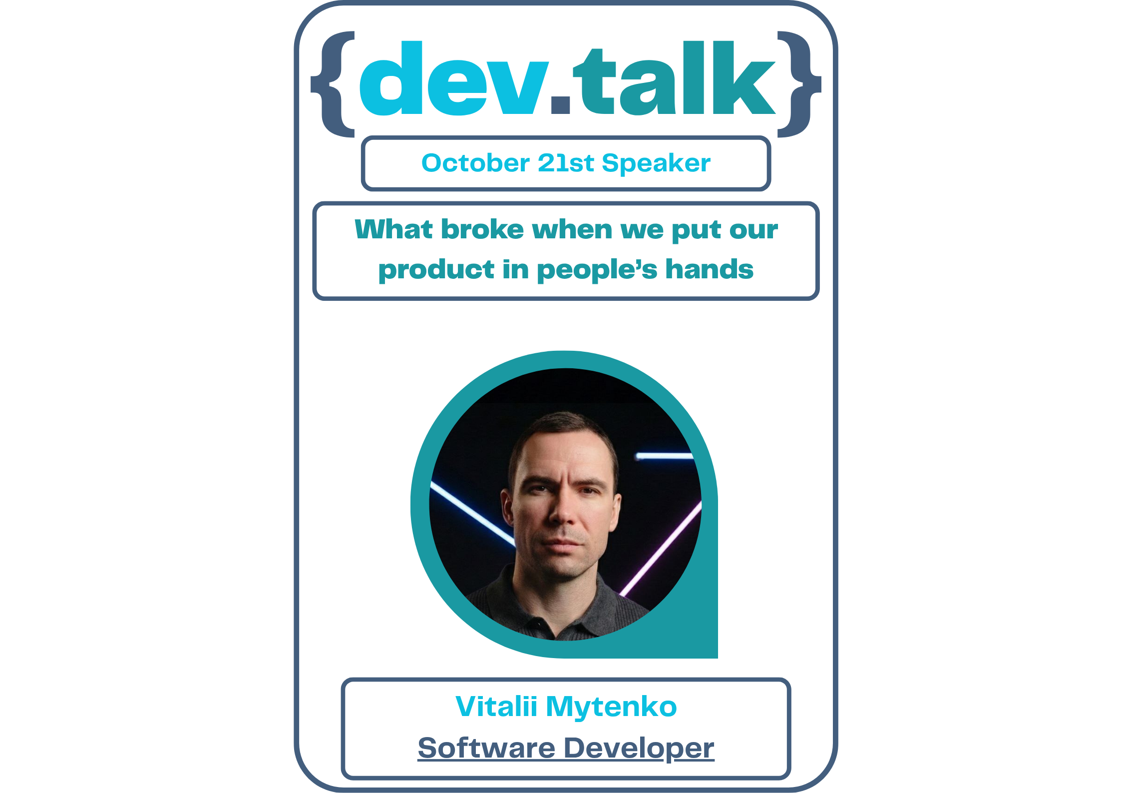 Vitalii Mytenko speaker headshot